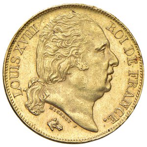obverse: FRANCIA. Luigi XVIII (2° governo reale, 1815-1824)