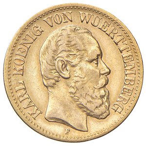 obverse: GERMANIA. Wurttemberg. Karl I (1864-1891)
