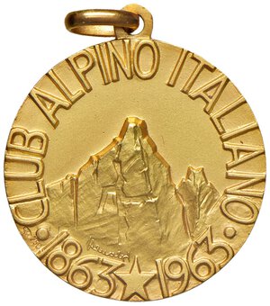 reverse: Club Alpino Italiano, 1863-1963