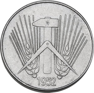 obverse: Germany.  DDR. AL 10 pfennig 1952 A, Berlin mint