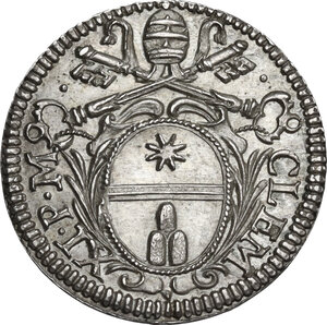 obverse: Italy .  Clemente XI (1700-1721), Giovanni Francesco Albani.. AR Grosso, Rome mint