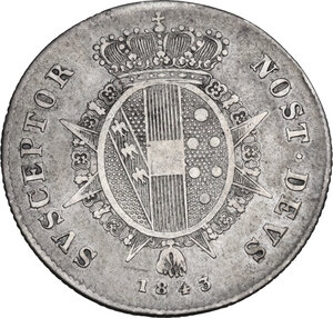 reverse: Italy .  Leopoldo II di Lorena (1824-1859). Paolo 1843, Firenze mint