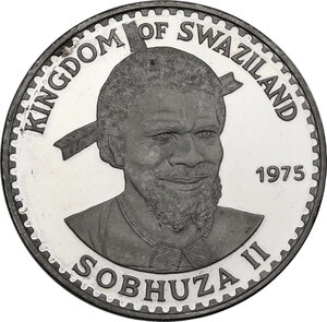 obverse: Swaziland. AR 10 Emalangeni 1975