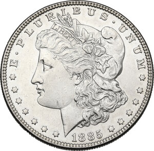obverse: USA. AR Morgan Dollar 1885