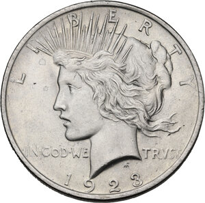 obverse: USA. AR Peace dollar 1923