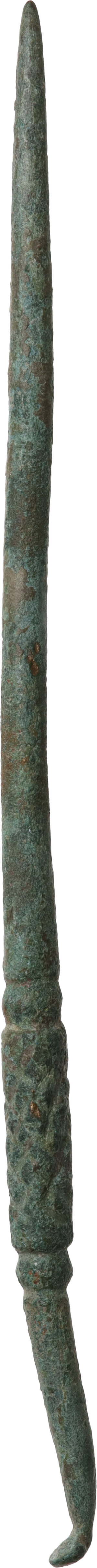 reverse: Bronze tool.  Roman period, 1st-3rd centuries AD