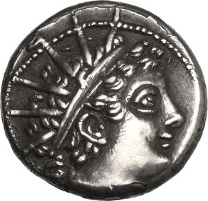 obverse: Seleucid Kings.  Antiochos VI Dionysos (144-142 BC).. AR Drachm, Antioch ad Orontem mint