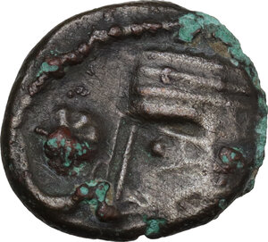 obverse: Kings of Parthia.  Vardanes I (c. 38-46 AD).. AE Dikalchon