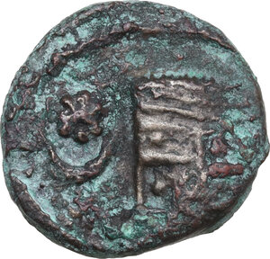 obverse: Kings of Parthia.  Vardanes I (c. 38-46 AD).. AE dichalkous