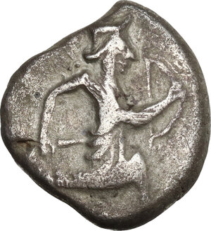 obverse: Persia, Achaemenid Empire..  Time of Xerxes II to Artaxerxes II, c. 420-375 BC. . AR Siglos. Serdes mint, c. 420-350 BC