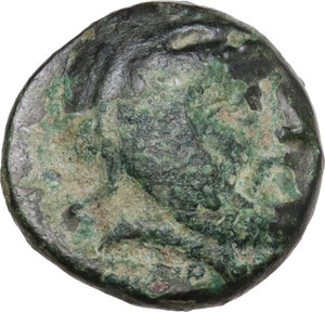 obverse: Persia, Achaemenid Empire..  Spithridates, Satrap of Lydia and Ionia (334 BC).. AE 11 mm