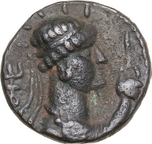 obverse: India, Kushan Empire.  Soter Megas (55-105).. AE Tetradrachm, 80-90