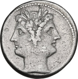 obverse: Anonymous. AR Quadrigatus, uncertain Sicilian mints, 218-217 BC