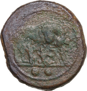 obverse: Anonymous. AE Sextans, 217-215 BC