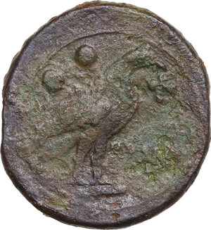 reverse: Anonymous. AE Sextans, 217-215 BC