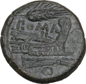 reverse: Corn-ear series.. AE Uncia, c. 214-212 BC, Sicily