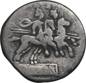 reverse: Anonymous. Quinarius, uncertain Campanian mint (Cales?), 214 BC