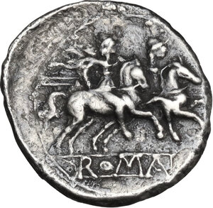 reverse: Anonymous. Sestertius, Capua mint, late summer 216 BC