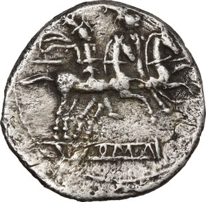 reverse: LT series.. AR Quinarius, 211-210 BC. Luceria