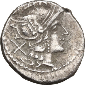 obverse: Matienus. AR Denarius, 179-170 BC