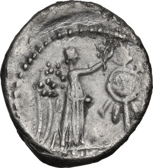reverse: Anonymous. Victoriatus, uncertain Campanian mint (?), 203-202 BC