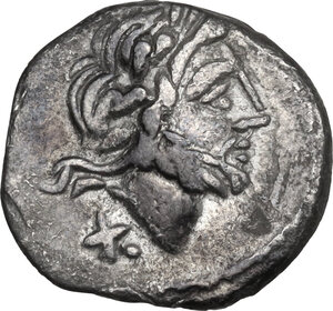 obverse: T. Cloulius. Quinarius, 98 BC