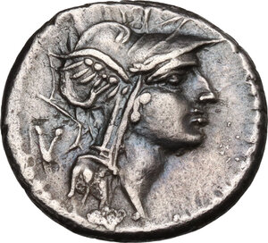 obverse: D. Silanus L.f. . AR Denarius, 91 BC