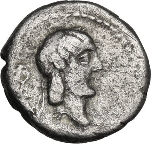 obverse: L. Calpurnius Piso Frugi. Quinarius, 90 BC