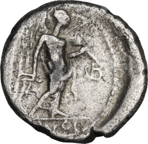 reverse: L. Calpurnius Piso Frugi. Quinarius, 90 BC