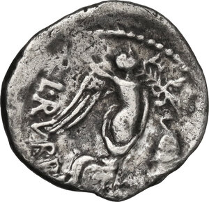 reverse: L. Rubrius Dossenus. Quinarius, Rome mint, 87 BC
