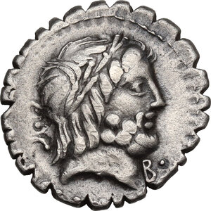 obverse: Q. Antonius Balbus.. AR Denarius serratus, 83-82 BC