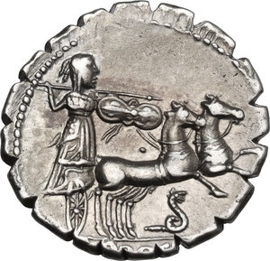reverse: L. Procilius.. AR Denarius serratus, 80 BC
