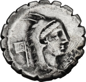 obverse: L. Papius. Denarius serratus, Rome mint, 79 BC