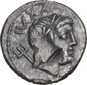 obverse: L. Lucretius Trio. Denarius, Rome mint, 74 BC