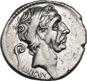 obverse: L. Marcius Philippus.. AR Denarius, 56 BC