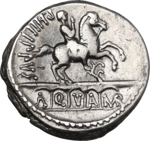 reverse: L. Marcius Philippus.. AR Denarius, 56 BC