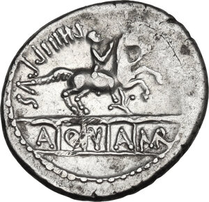 reverse: L. Marcius Philippus. Denarius, Rome mint, 56 BC