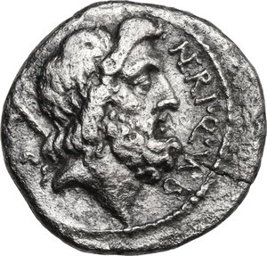 obverse: Cn. Nerius. Denarius, Rome mint, 49 BC