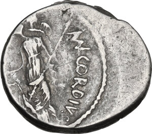 reverse: Mn. Cordius Rufus. Denarius, Rome mint, 46 BC