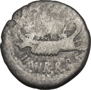 obverse: Marcus Antonius. Denarius, mint moving with Marcus Antonius, 32-31 BC