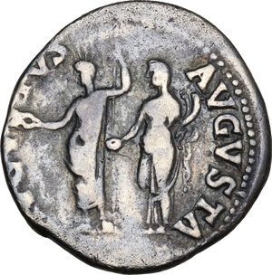 reverse: Nero (54-68).. AR Denarius, 64-65
