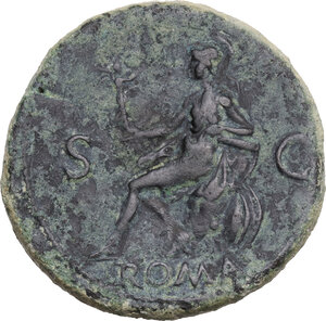 reverse: Nero (54-68).. AE Sestertius, Rome mint, c. 65 AD