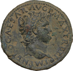 obverse: Nero (54-68).. AE As, struck c. 64 AD