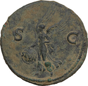 reverse: Nero (54-68).. AE As, struck c. 64 AD