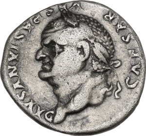 obverse: Vespasian (69-79 AD).. AR Denarius, 77-78
