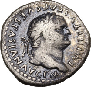 obverse: Titus (79-81).. AR Denarius, 80 AD