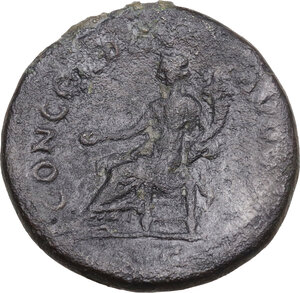reverse: Titus (79-81).. AE Dupondius, 80-81