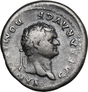 obverse: Domitian as Caesar (69-81).. AR Denarius, 77-78