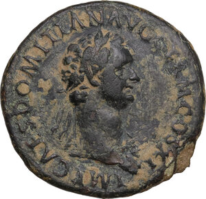 obverse: Domitian (81-96).. As, circa 84 AD