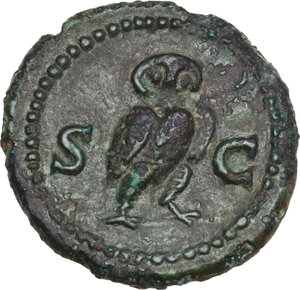 reverse: Domitian to Antoninus Pius (81-161).. AE Quadrans